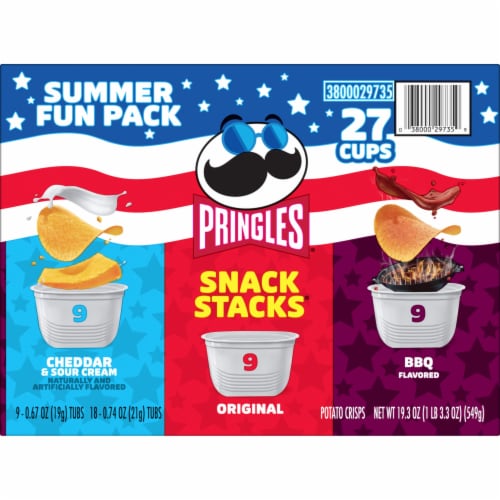Pringles® Snack Stacks Potato Crisps Chips Variety Pack Perspective: top