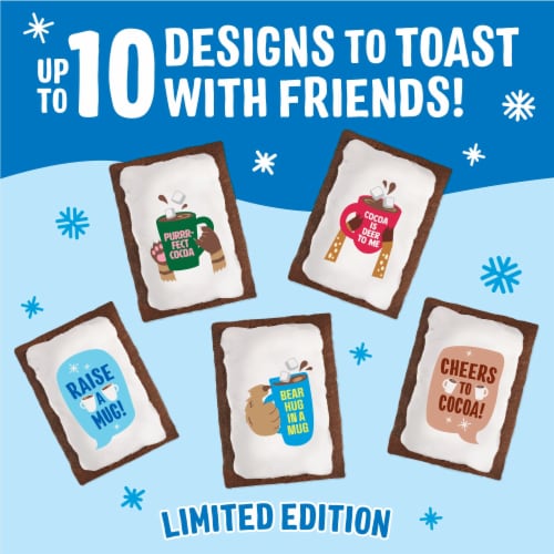 Kellogg's Pop-Tarts Frosted Marshmallow Hot Cocoa Toaster Pastries Perspective: top
