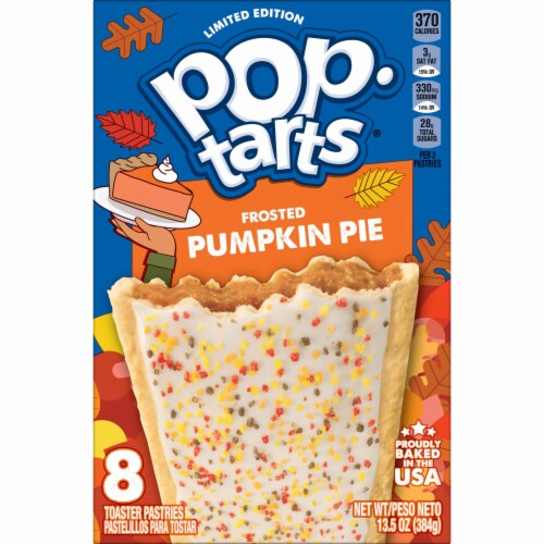 Kellogg's Pop-Tarts Frosted Pumpkin Pie Toaster Pastries Perspective: top