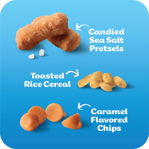 Kellogg's Rice Krispies Treats Bliss Caramel Sea Salt Pretzel Crispy Marshmallow Squares Perspective: top