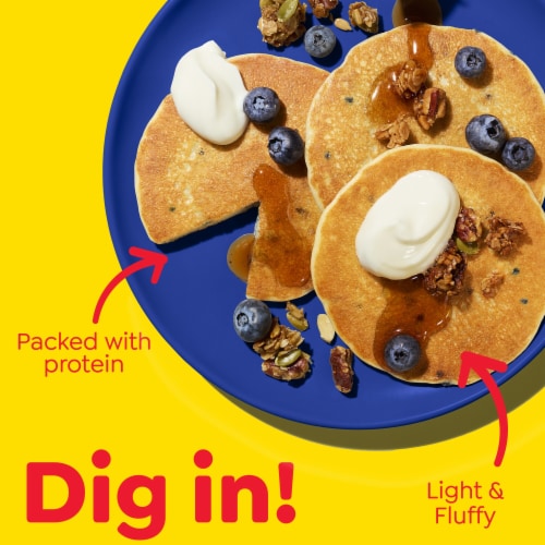 Eggo® Protein Blueberry Frozen Pancakes Perspective: top