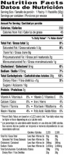 Pop-Tarts Toaster Pastries Frosted Blueberry Perspective: top