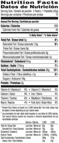 Pop-Tarts Toaster Pastries Frosted Blueberry Perspective: top