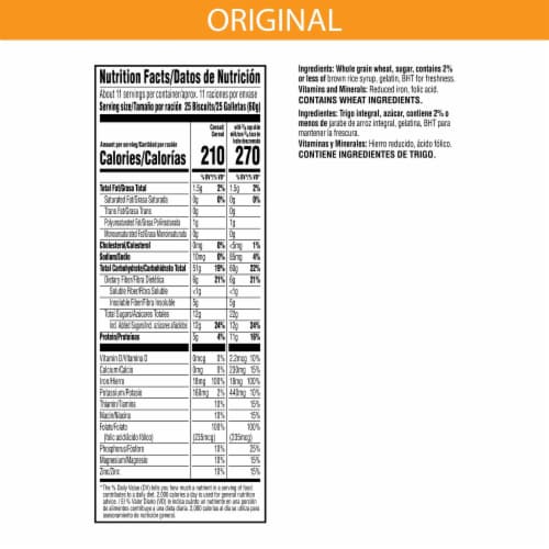 Kellogg's® Frosted Mini-Wheats Original Family Size Cereal Perspective: top