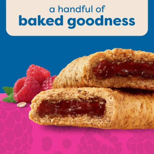 Nutri-Grain Raspberry Soft Baked Breakfast Bars Perspective: top