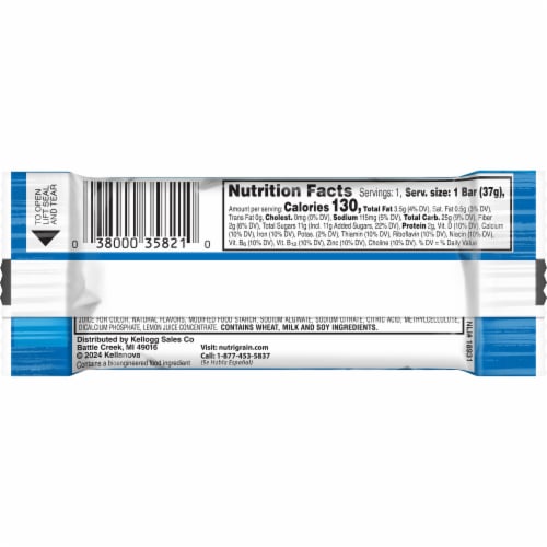 Nutri-Grain® Raspberry Soft Baked Breakfast Bars Perspective: top