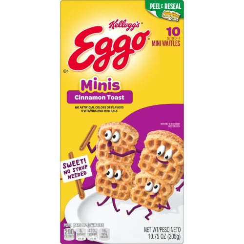 Kellogg's® Eggo® Minis Cinnamon Toast Frozen Waffle Bites Perspective: top
