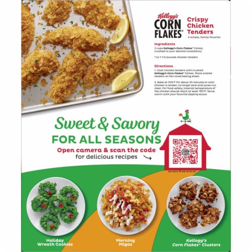 Kellogg's Corn Flakes Original Cold Breakfast Cereal Perspective: top
