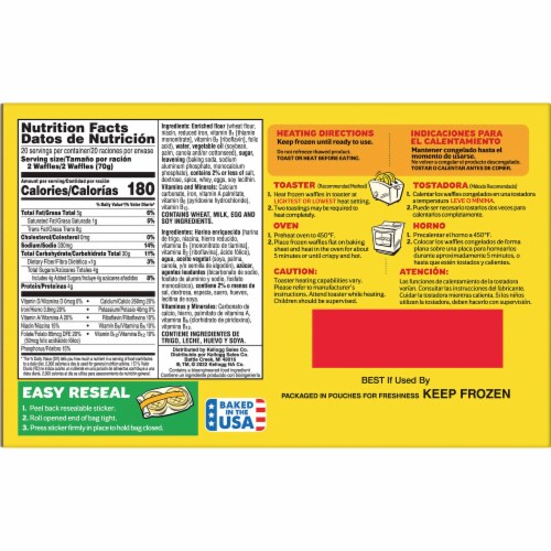 Kellogg's® Eggo® Homestyle Easy Breakfast Frozen Waffles Perspective: top