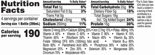 Kellogg's Special K Protein Shakes Chocolate Mocha Perspective: top