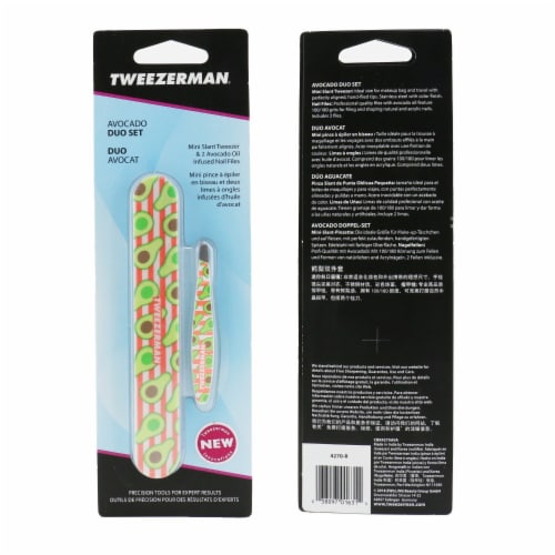 Tweezerman Avocado Duo Set Perspective: top