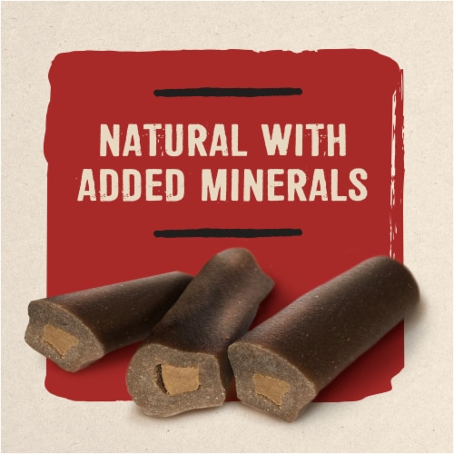 Prime Bones™ Filled Chews with Pasture-Fed Bison Medium Dog Treats Perspective: top