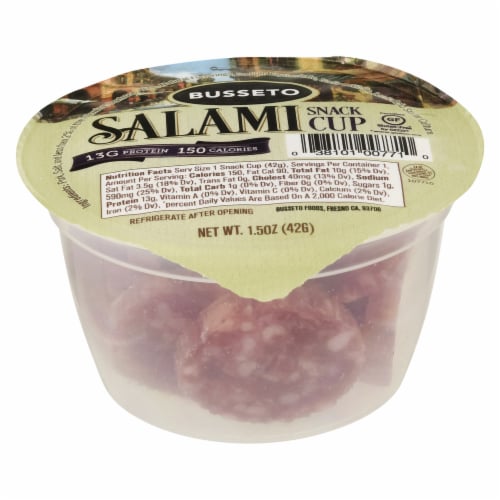 Busseto Salami Snack Cup Perspective: top