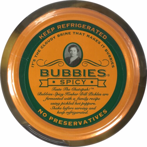 Bubbies® Spicy Kosher Dill Pickles Perspective: top