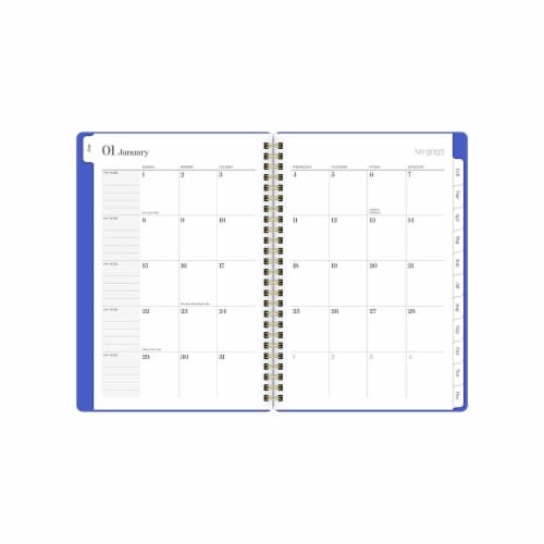 Mead® 2023 Cambridge WorkStyle Classic Weekly & Monthly Planner Blue, 1
