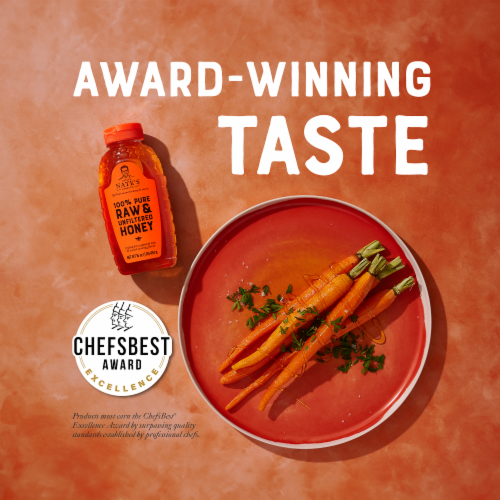 Nature Nate's® 100% Pure Raw & Unfiltered Honey Perspective: top