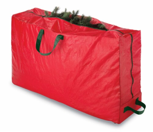 Whitmor Christmas Rolling Tree Red Bag Perspective: top