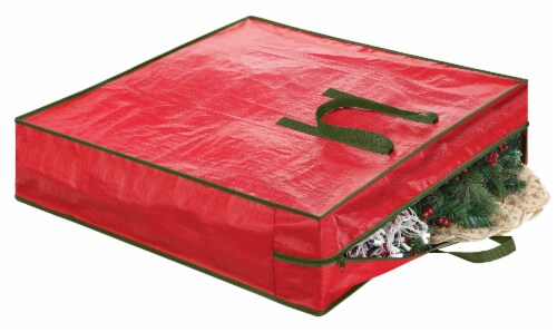 Whitmor Christmas Jumbo Storage Bag - Red Perspective: top