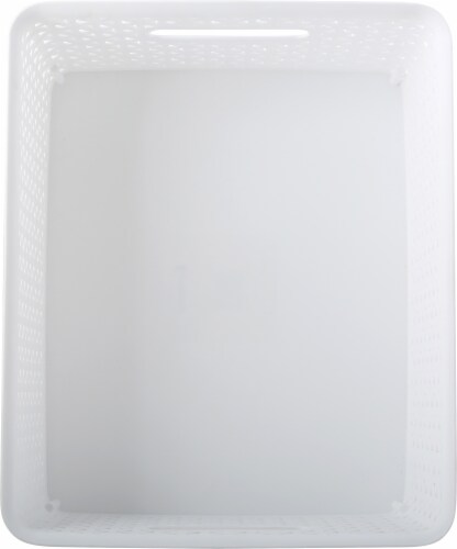 Whitmor Resin Form Tote - White Perspective: top