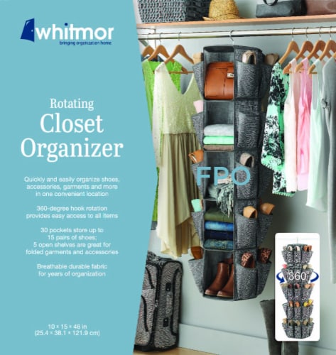 Whitmor Rotating Closet Organizer - Space Dyed Perspective: top