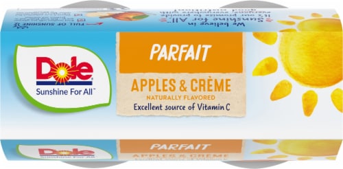 Dole® Apples and Creme Parfait Cups Perspective: top