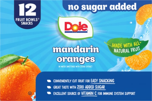 Dole® Mandarin Oranges in Water No Sugar Added Perspective: top