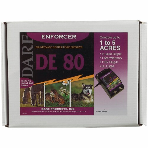 Dare Enforcer 5-Acre Electric Fence Charger DE80 Perspective: top
