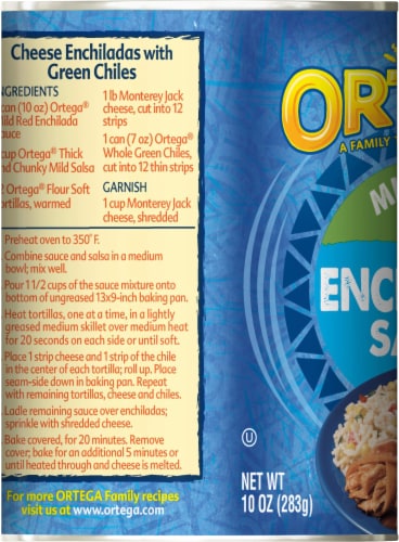 Ortega Mild Red Enchilada Sauce Perspective: top