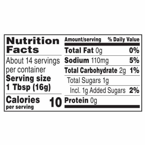 Ortega Original Thick and Smooth Medium Taco Sauce Perspective: top
