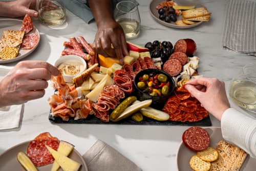 Kretschmar Premium Deli Pre-Sliced Hard Salami Perspective: top