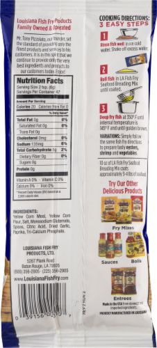 Louisiana Seasoned Crispy Fish Fry Seafood Breading Mix Perspective: top