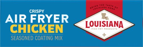Louisiana Fish Fry Air Fryer Chicken Seasoned Coating Mix Perspective: top
