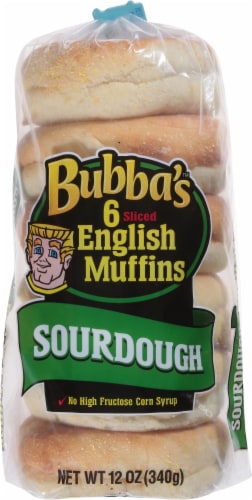 Bubba's™ Sourdough English Muffins Perspective: top