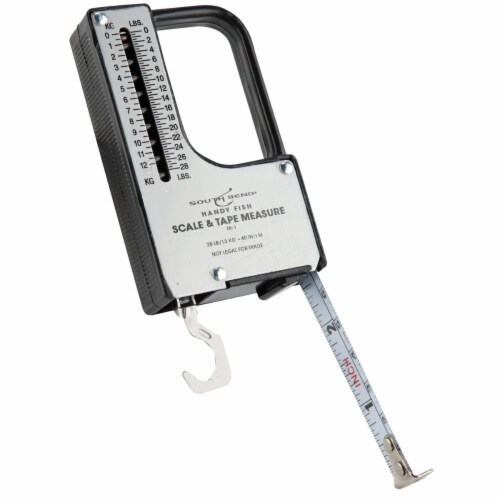 South Bend® Handy Fish Scale and Tape Measure Perspective: top