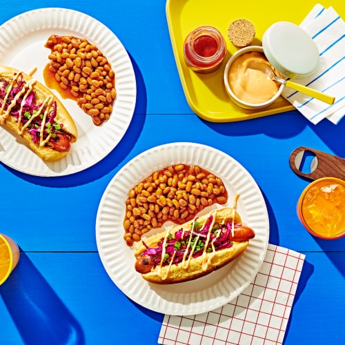 Bush's Honey Sweet Baked Beans 28 oz Perspective: top