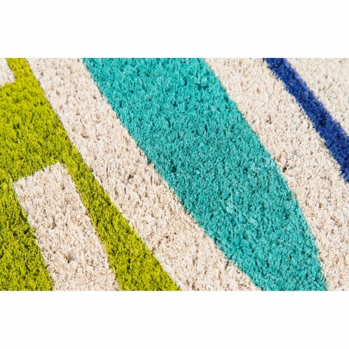 Novogratz Aloha Multi Welcome Doormat Perspective: top