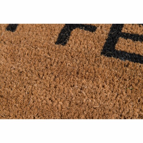 Novogratz Aloha Natural Happy Feet Doormat Perspective: top
