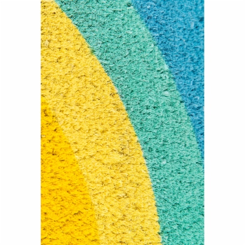 Novogratz Aloha Multi Hello Sunshine Outdoor Doormat Perspective: top