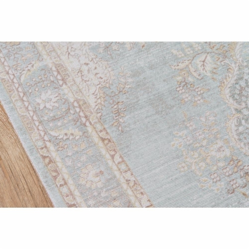 Momeni ISABEISA-1BLU2030 Isabella Machine Made 100 Percent Polyester Rectangle Rug, Blue - 2 Perspective: top