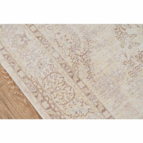 Momeni ISABEISA-1IVY2030 Isabella Machine Made 100 Percent Polyester Rectangle Rug, Ivory - 2 Perspective: top