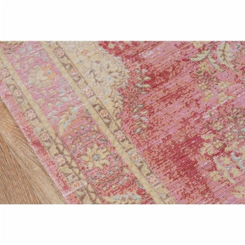 Momeni ISABEISA-1PNK2780 Isabella Machine Made 100 Percent Polyester Rug, Pink - 2 ft. 7 in. Perspective: top