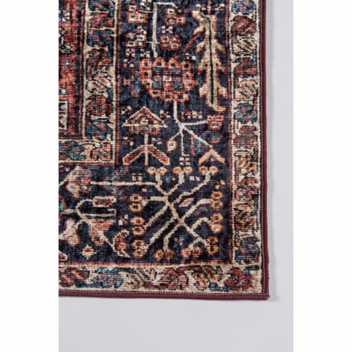 Momeni Karachi Area Rug - Rust Red Perspective: top