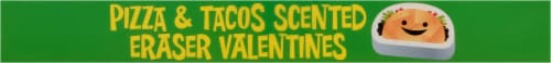 Mello Smello Pizza & Tacos Scented Erasers Valentine Kit Perspective: top