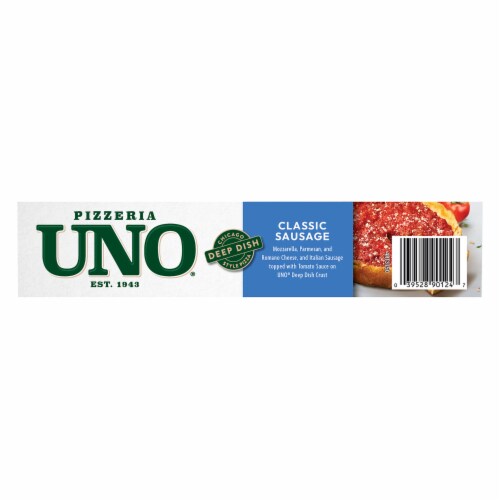 Pizzeria UNO 9" Chicago Style Deep Dish Sausage Pizza, Frozen Perspective: top
