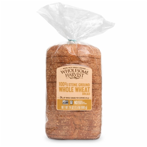 Wholesome Harvest Whole Wheat Sliced Sandwich Bread Perspective: top
