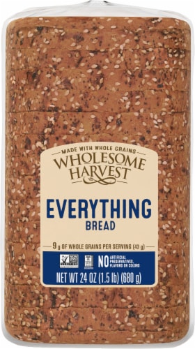 Wholesome Harvest Everything Sandwich Bread Perspective: top