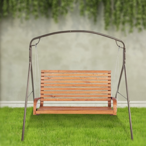 Woodlawn Patio Swing Frame with Steel Tubing and Powder