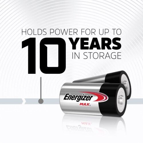 Energizer Max Alkaline C Batteries Perspective: top