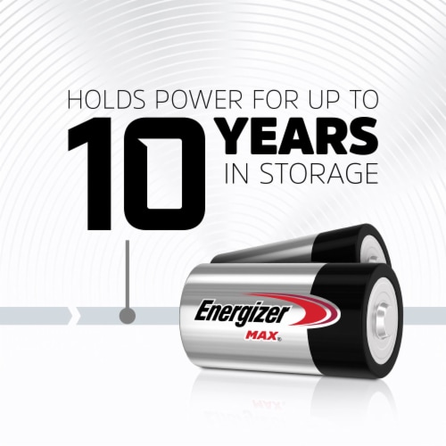 Energizer Max Alkaline D Batteries - 8 Pack Perspective: top