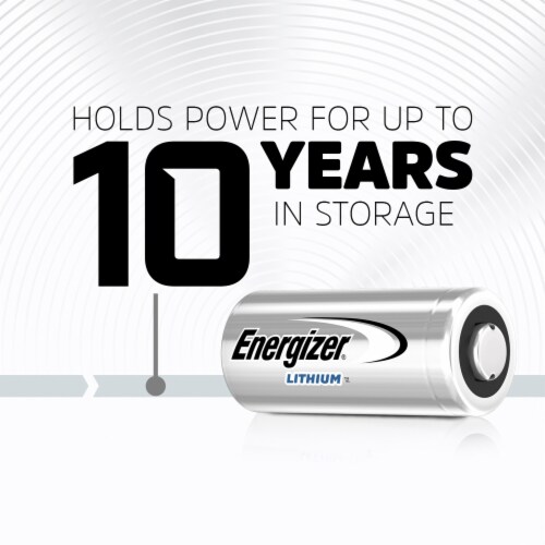 Energizer Photo Lithium CR2 Batteries Perspective: top